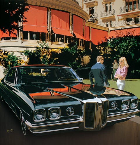 1970 pontiac bonneville illustration