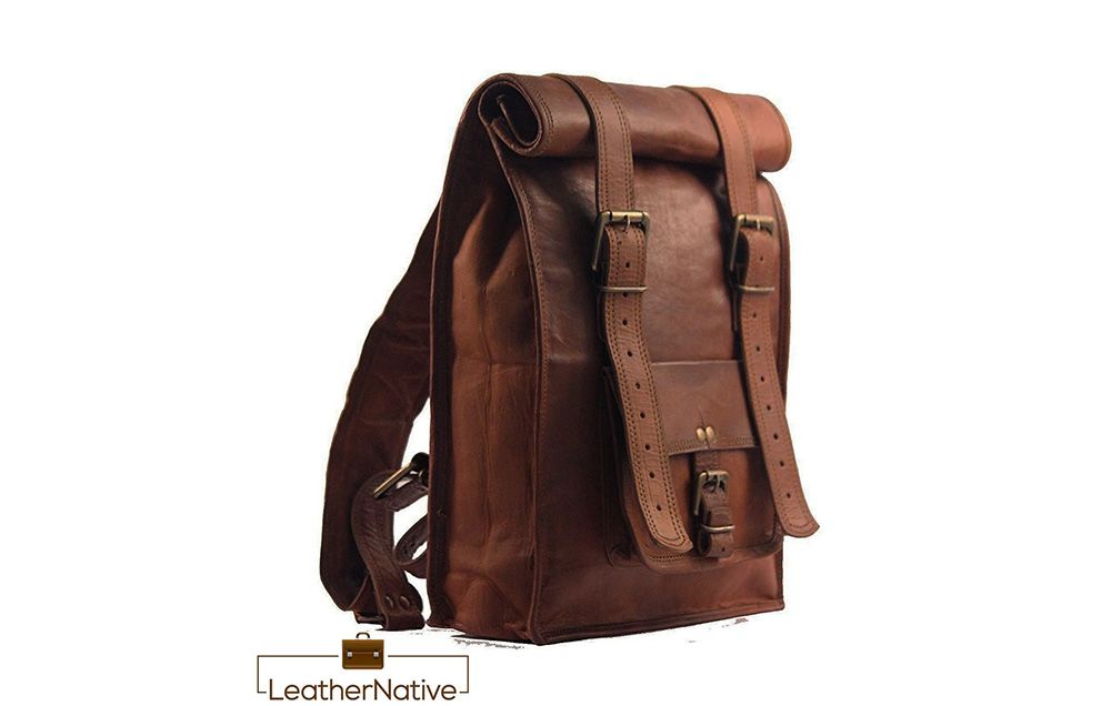 durable leather backpack