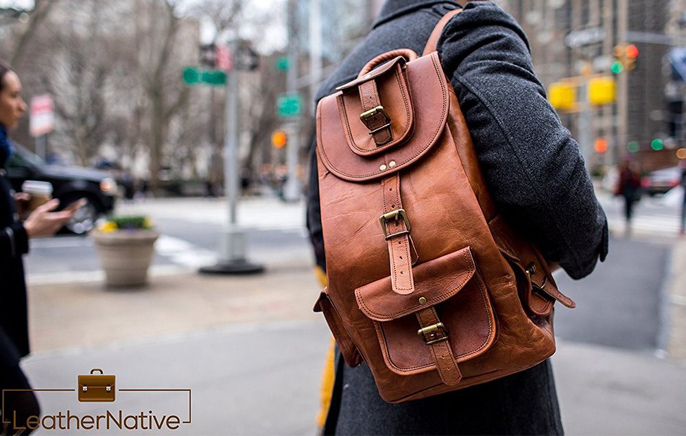 leather backpack for boys