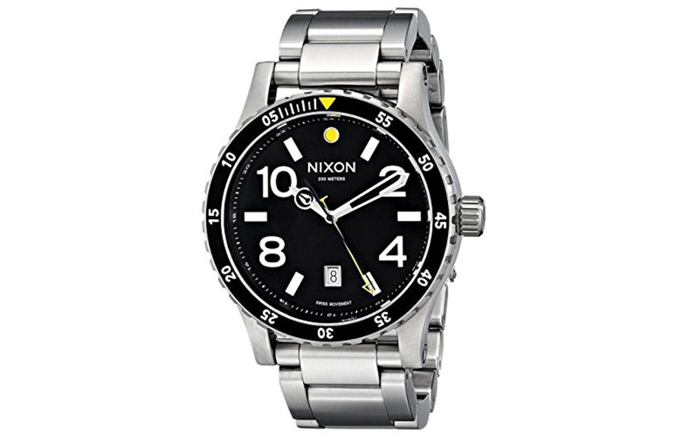 nixon stainless steel watch