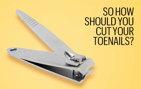 So how should you cut your toenails?