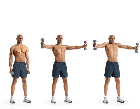 shoulder exercises with dumbbells chart