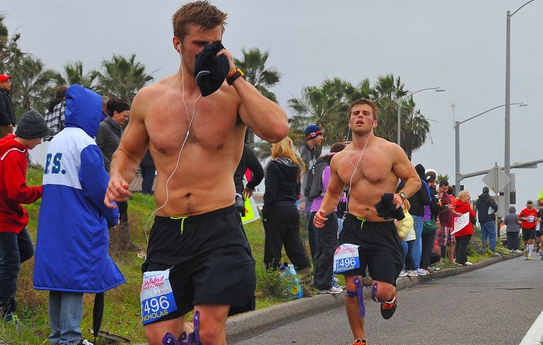 Image result for hot sweaty men running