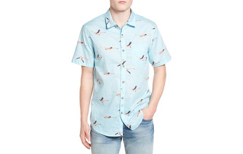 mens short sleeve vacation shirts