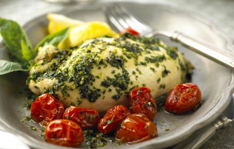 Basil and Lemon-Roasted Chicken Breasts