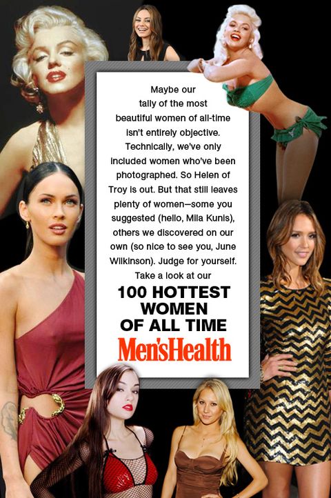 100 Men One Girl Xxx - The Hottest Women of All Time | Men's Health