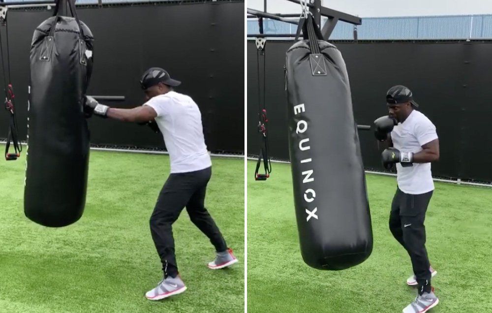 kevin hart showing boxing moves