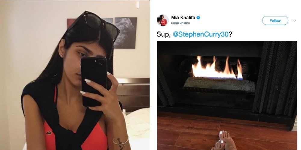 Mia Khalifa Trolls Steph Curry S Alleged Fetish With Photo