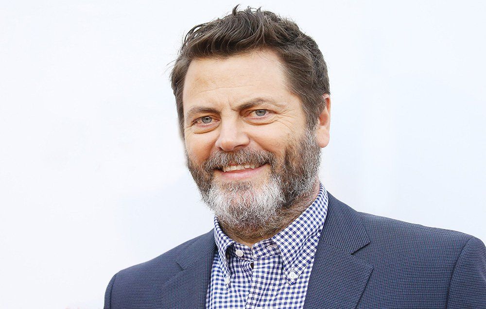 Nick Offerman beardless