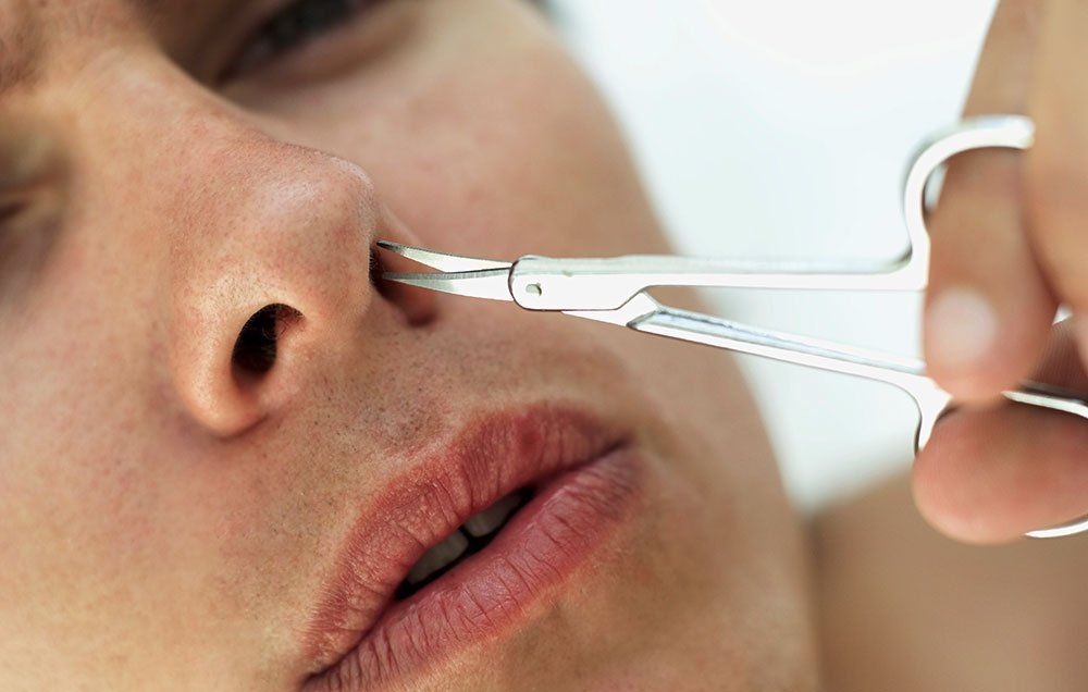 get rid of nose hair female