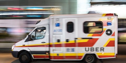 people are taking Ubers to hospital 