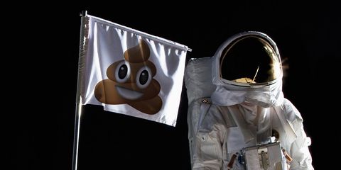 pooping in space