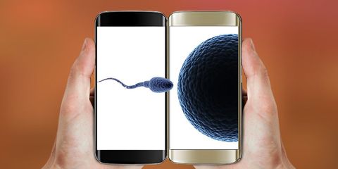 checking sperm on smartphone