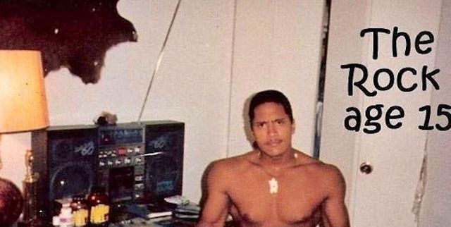 Dwayne 'The Rock' Johnson Shares Insane Throwback Pic as Teenager
