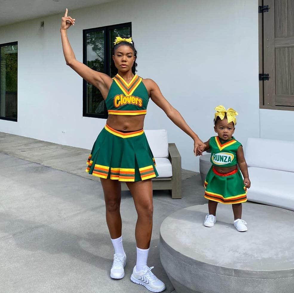 Gabrielle Union And Kaavia Wore Bring It On Costumes For Her Birthday Party