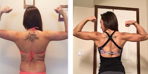 Mikaela Beauchamp before and after fitness transformation