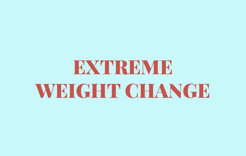 Extrema mudança de peso