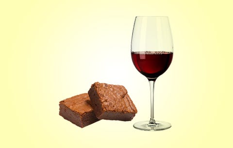 Which Splurge Is Better For You A Glass Of Wine Or A Brownie