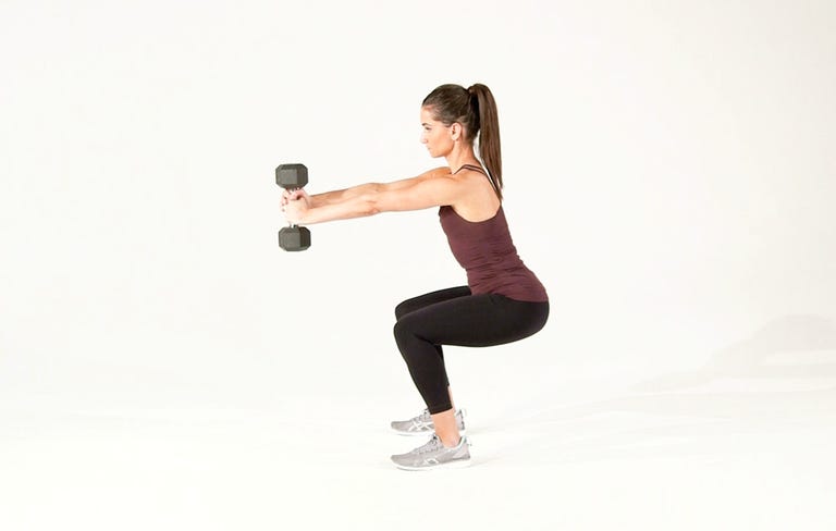 FitGIF Friday: Squat press| Women's Health