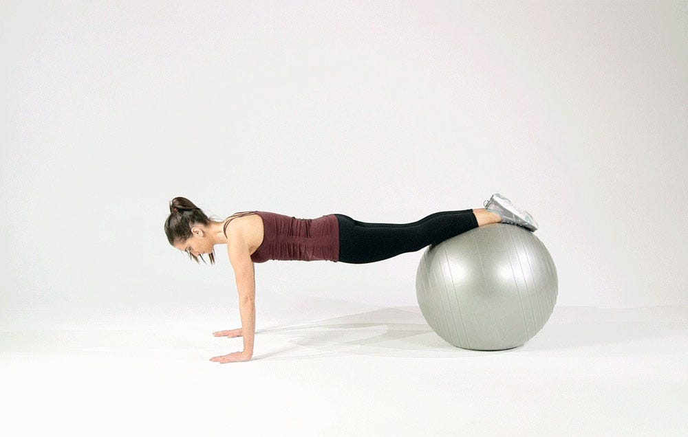 FitGIF Friday: Stability Ball Pushup | Women's Health