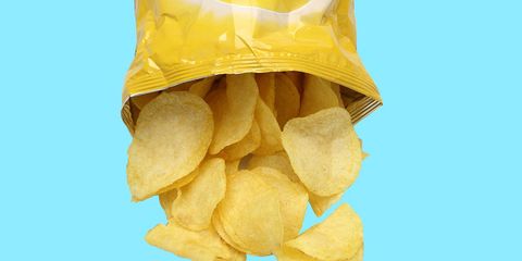 Yellow, Junk food, Snack, Potato chip, Food, 