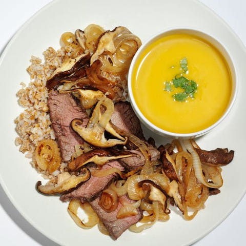 Beef Stir-Fry with Butternut Squash Soup