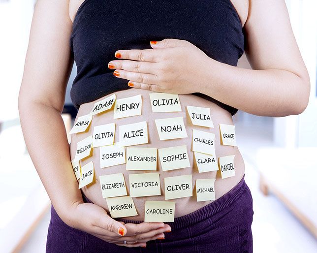 announcing baby name before birth