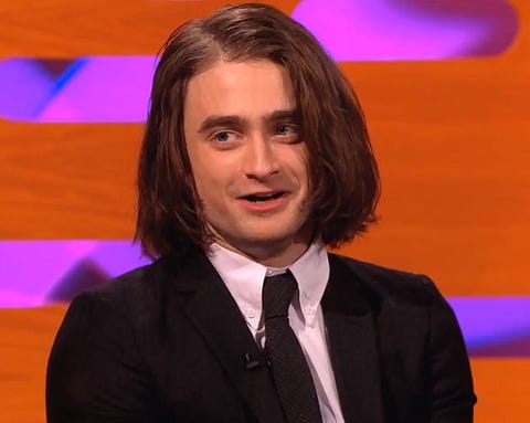 What Daniel Radcliffe Looks Like With Long Wavy Hair