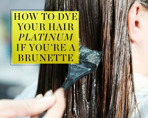 The Right Way To Go From Brunette To Platinum