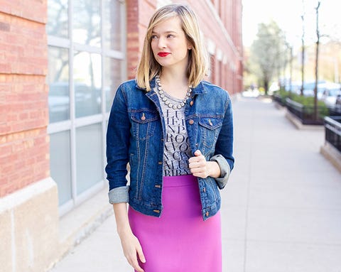 How To Make Your Comfy Casual Jean Jacket Look Fancy