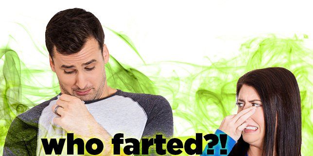 Girl farts in guys face