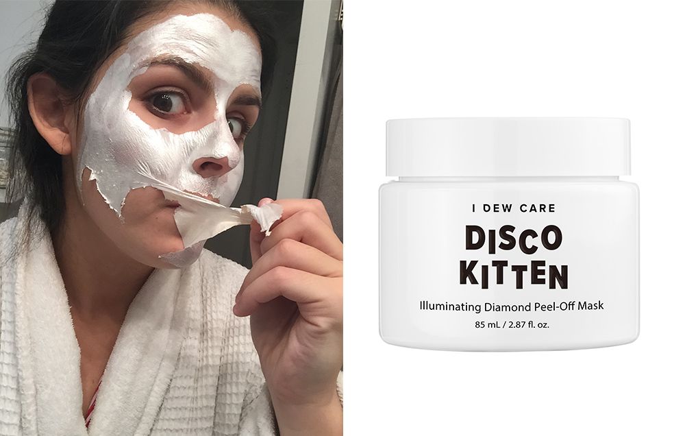 Disco kitten face mask