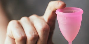 Using a menstrual cup