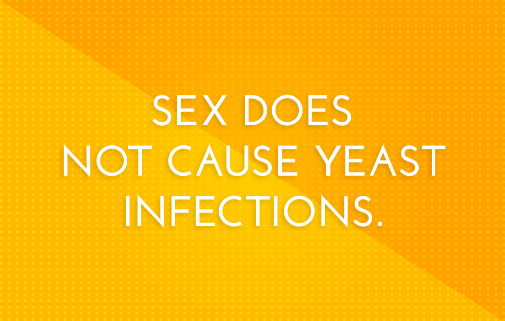 Sex does not cause yeast infections