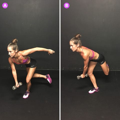 Tabata de treino de halteres 