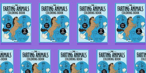 Farting animals coloring book white elephant gift idea