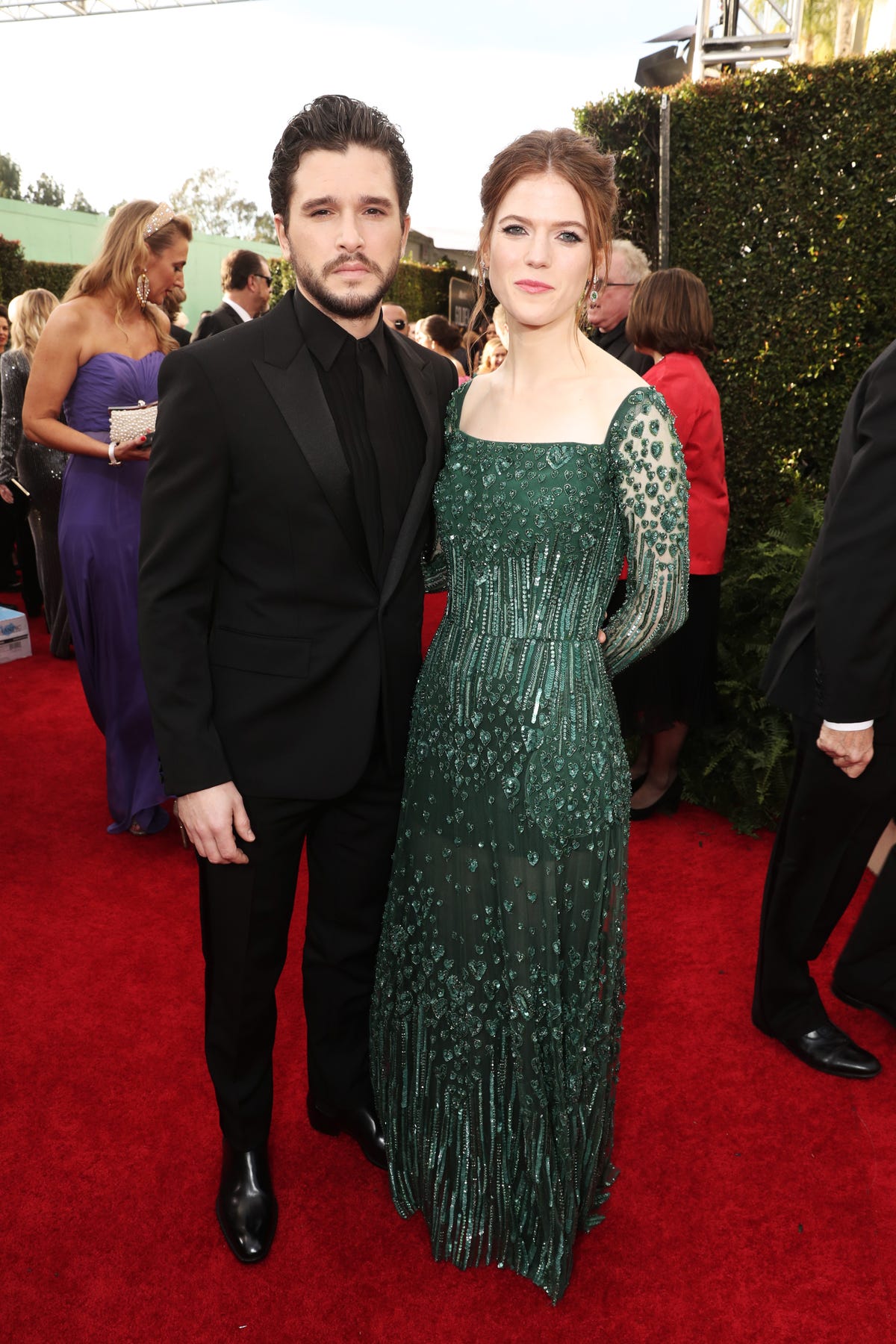 Kit Harington and Rose Leslie Attend the 2020 Golden Globes