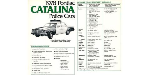 the cool cops in 1978 drove the pontiac catalina freeway enforcer