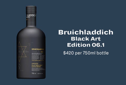 image Bruichladdich Black Art Edition 06.1 $420 per 750ml bottle