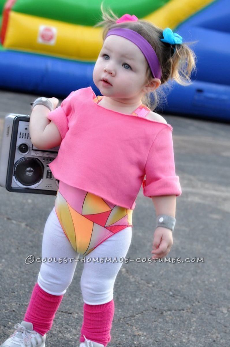 baby girl 80s costume