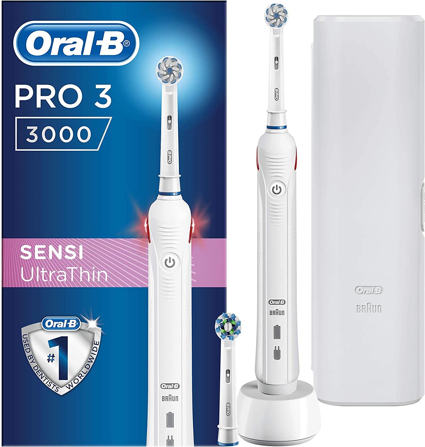 Rechtsaf verdiepen terwijl Oral B's Pro 3000 electric toothbrush price cut on Amazon Prime Day
