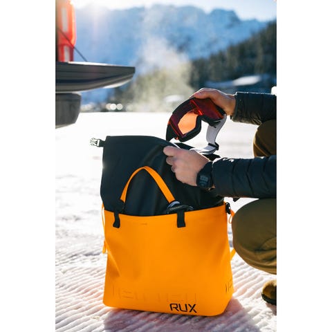 rux waterproof bag 25l in orange