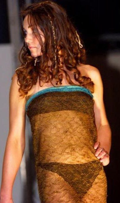 Fashion model, Clothing, Fashion, Fashion show, Model, Long hair, Dress, Shoulder, Brown hair, Fashion design, 