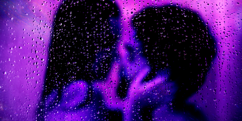 Purple, Violet, Water, Sky, Space, Graphics, Night, Rain, 