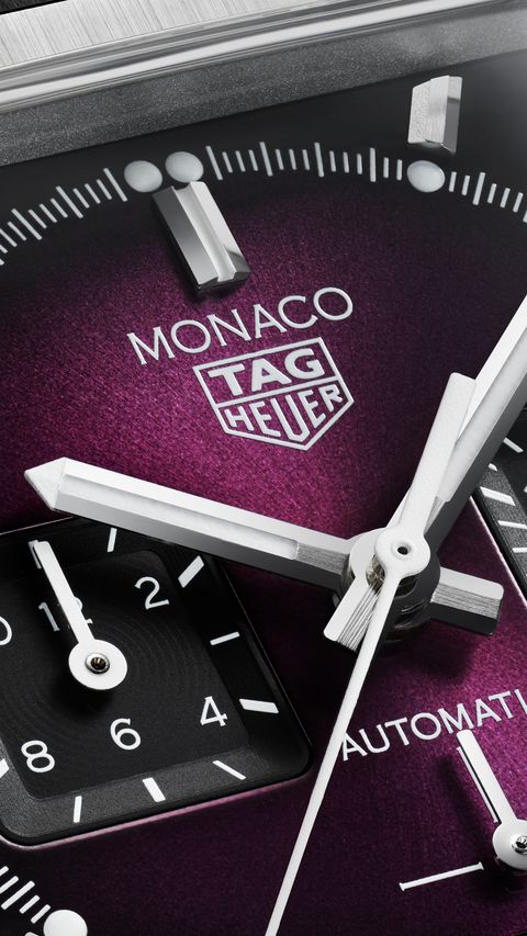 泰格豪雅tag heuer monaco系列限量紫色腕錶登台