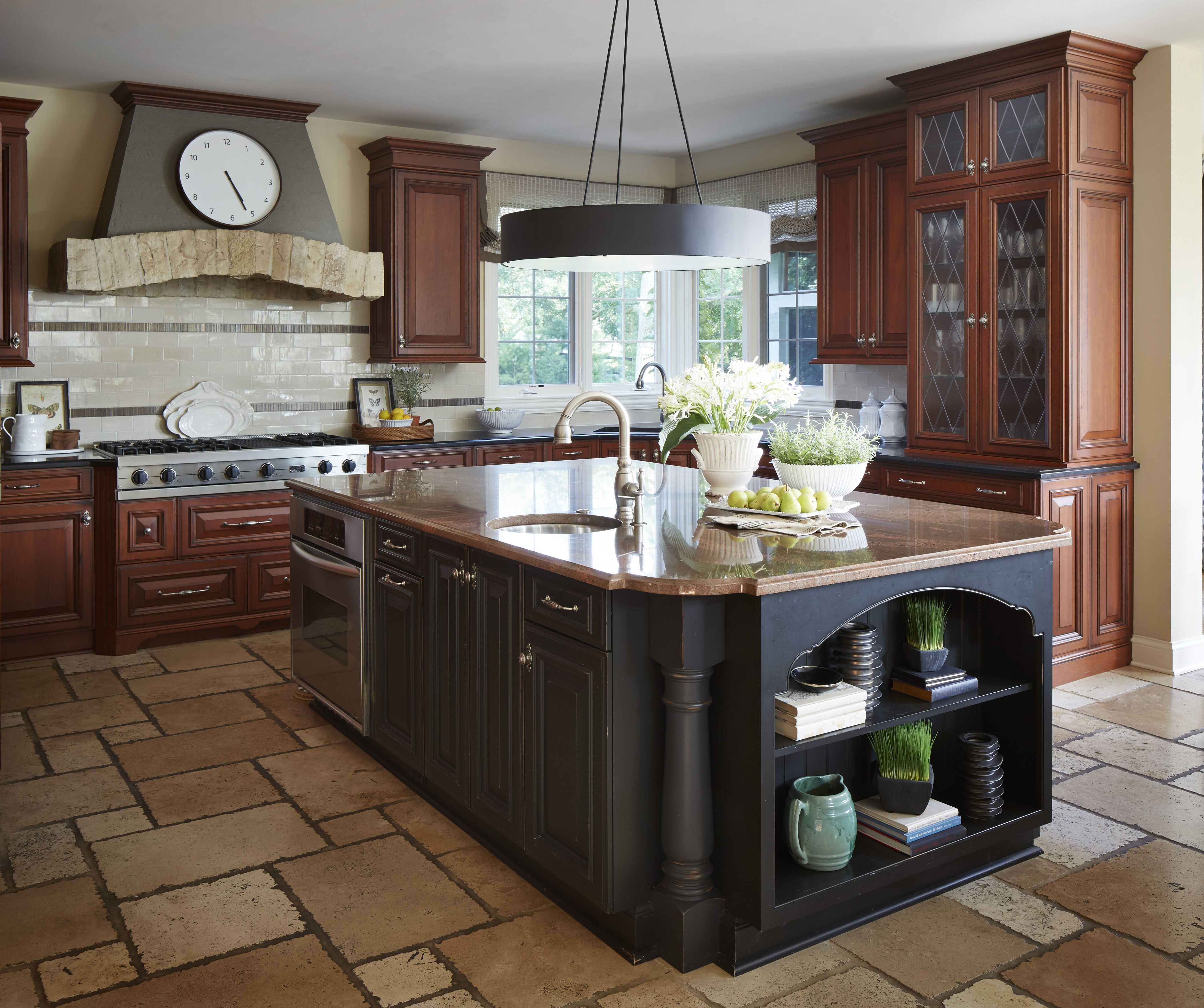 range hood with clock