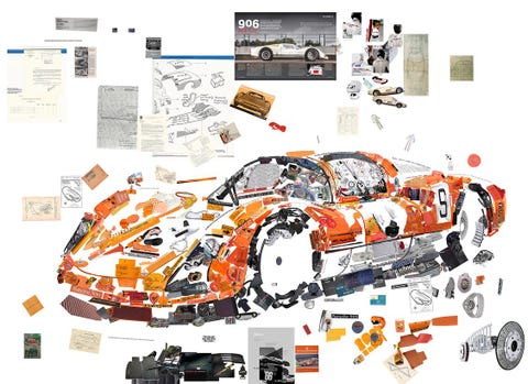 artwork of a porsche 906