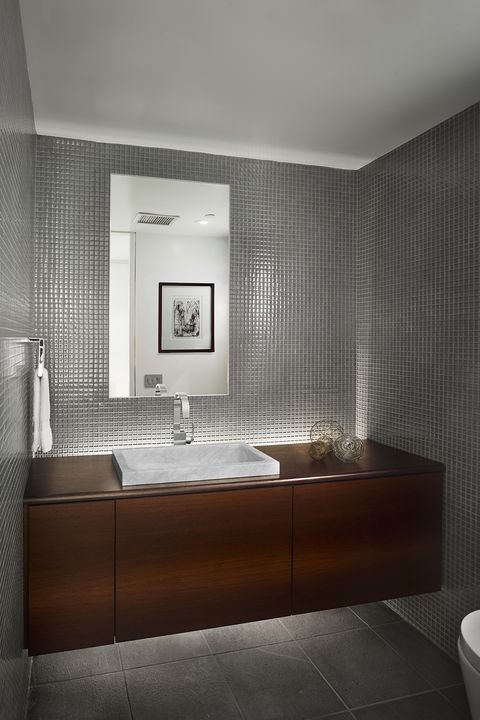 Chic Bathrooms With Floating Vanities, Elegant Contemporary Bathroom Cabinets