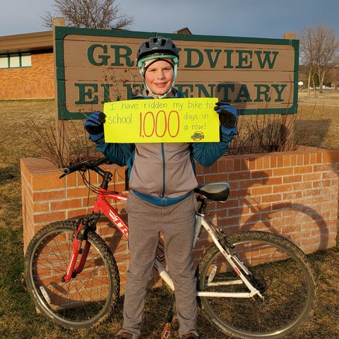 This Young Cyclist Rode His Bike to School Every Day for 1,000 Days