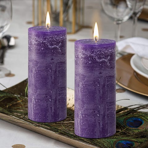 purple candles